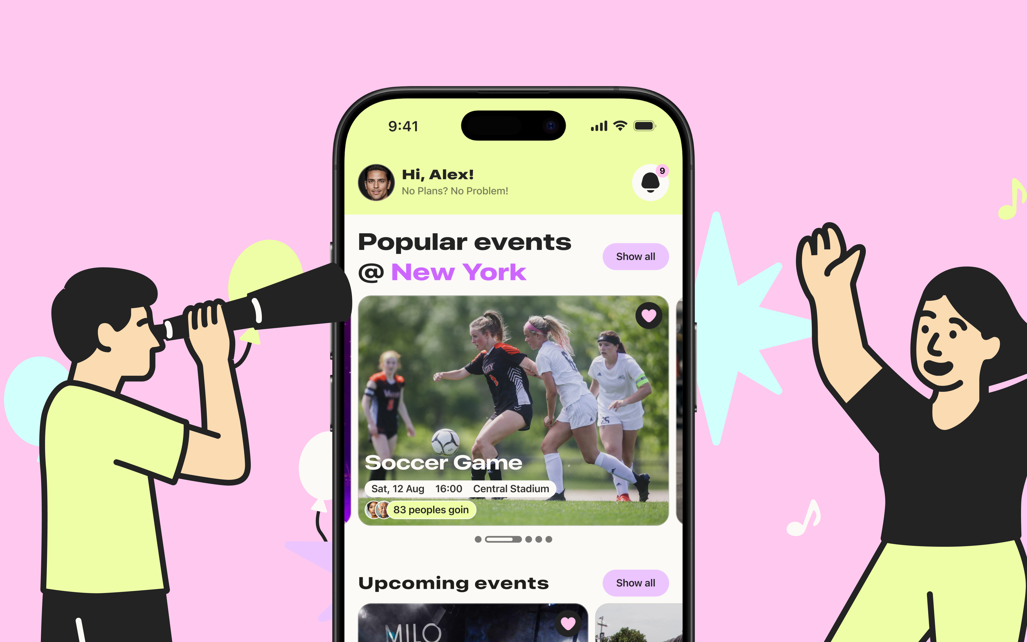 Design for Event Mobile App Chumly