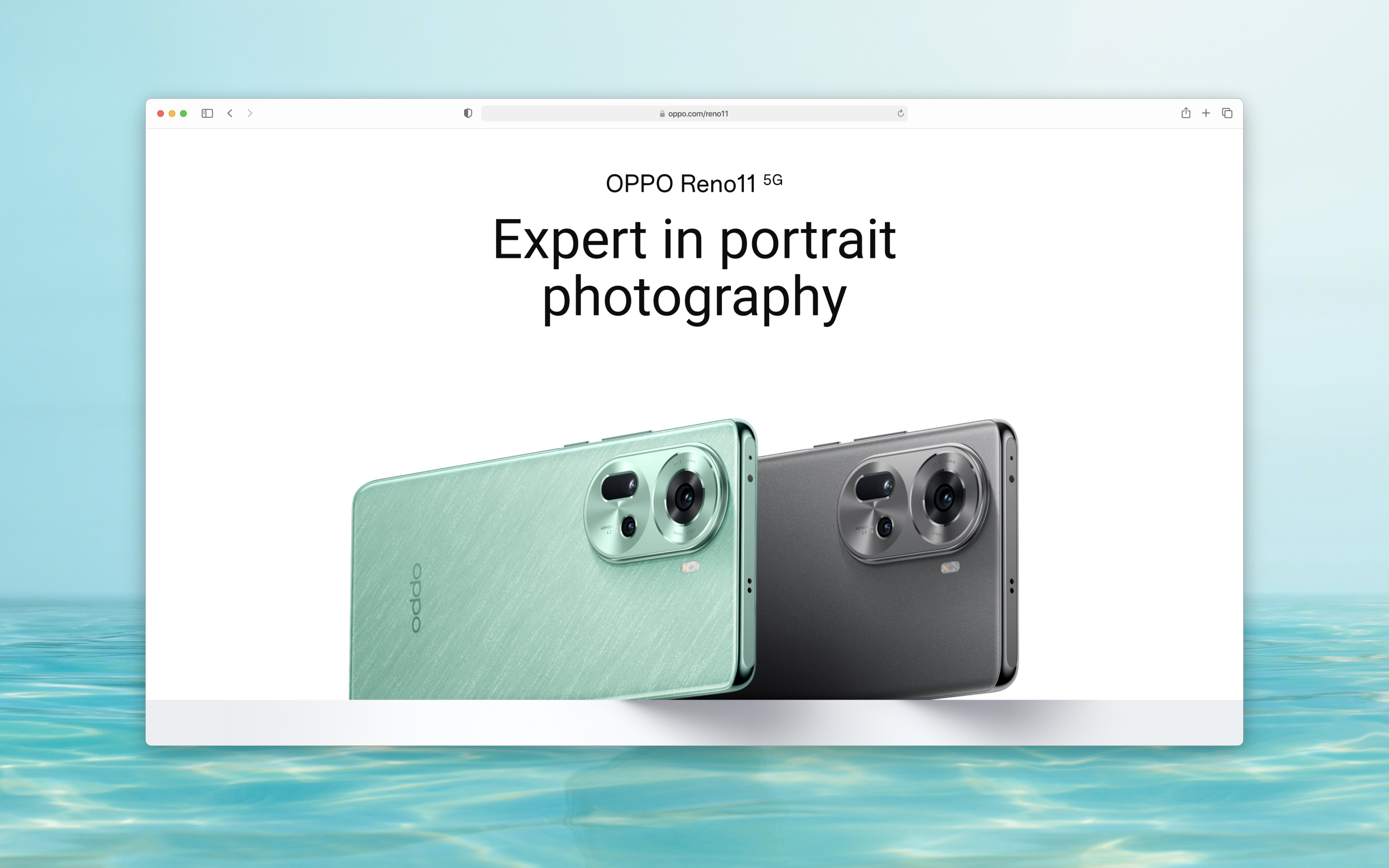 Oppo Reno11 5G — Product Landing Page Design